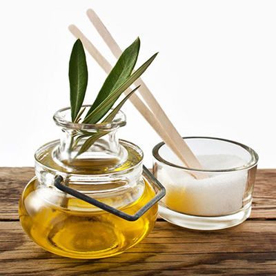 Olivenöl und Zucker