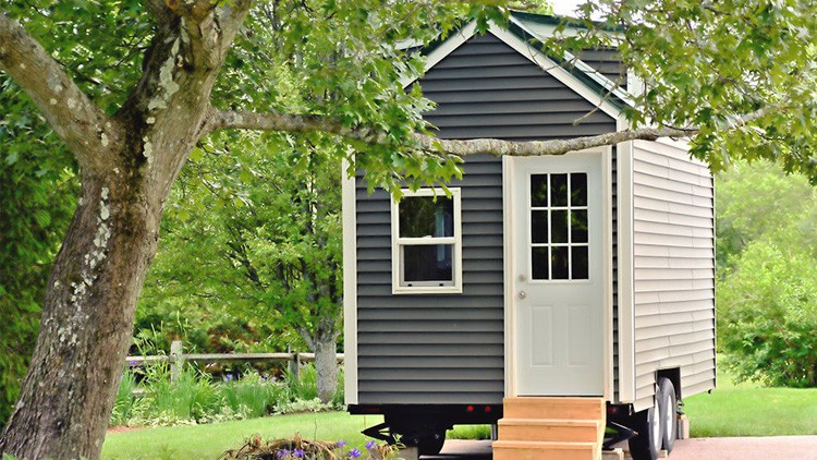 Außenansicht eines Tiny Houses