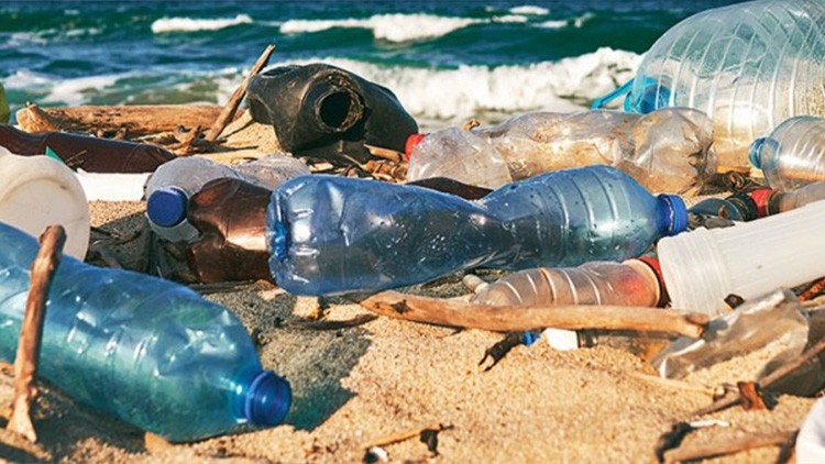 Plastikmüll am Strand
