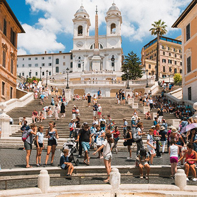 Die spanische Treppe (Piazza di Spagna)