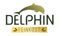Das Logo zeigt einen goldenen Delphin über dem Schriftzug \