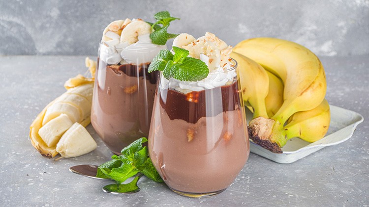 Bananen-Nougat-Dessert