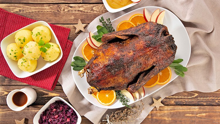 Gebratene Gans mit Rotweinsauce Globus ☀ Supermarkt ⇒ Vielfalt