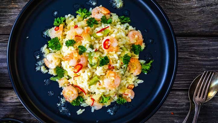 Spargelrisotto mit Garnelen - Globus ☀ Supermarkt ⇒ Vielfalt, Qualität ...