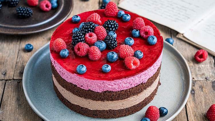 Schoko-Torte mit schwarzen Johannisbeeren - Globus ☀ Supermarkt ⇒ ...