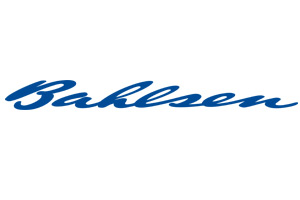 Blauer geschwungener Schriftzug „Bahlsen“ auf weißem Hintergrund.