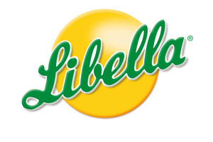 Das Logo zeigt den grünen Schriftzug „Libella“ vor einer gelben, kreisförmigen Fläche mit einem kleinen Markensymbol.