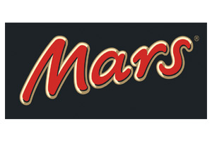 Schriftzug „Mars“ in roter Schrift mit goldener Umrandung auf schwarzem Hintergrund.