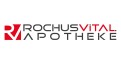 Das Logo zeigt den Schriftzug „Rochus Vital Apotheke“ in schwarzer und roter Schrift, links ein rotes stilisiertes „RV“.