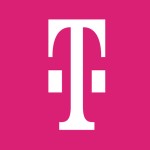 Das magentafarbene Logo der Telekom besteht aus einem großen weißen T, flankiert von zwei weißen Punkten links und rechts.