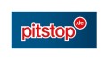 Blaues Rechteck mit rotem Schriftzug „pitstop“ und einem roten Punkt mit weißem Text „.de“ auf weißem Hintergrund.