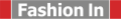 Grauer Banner mit rotem Rand und weißem Text Fashion In in dicker Schrift auf grauem Hintergrund.