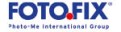 Das Bild zeigt das Logo von FOTO.FIX mit blauem Schriftzug, rotem Punkt und dem Text „Photo-Me International Group“ darunter.