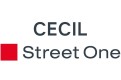 Schwarzer Schriftzug „CECIL“ und „Street One“ mit rotem Quadrat links unterhalb des Schriftzugs auf weißem Hintergrund.