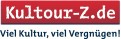 Roter Balken mit weißem Text Kultour-Z.de und darunter blauer Text Viel Kultur, viel Vergnügen auf weißem Hintergrund.
