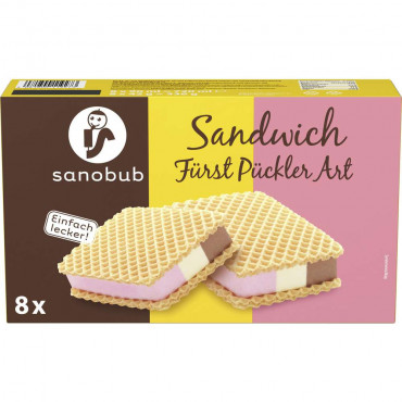 Waffeleis Sandwich, Fürst Pückler Art