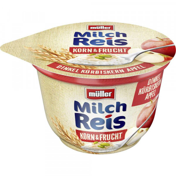 Milchreis Korn & Frucht, Dinkel/Kürbiskern/Apfel