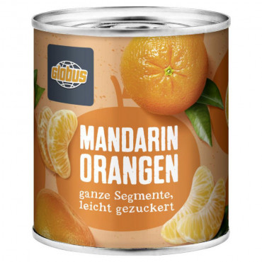 Mandarin-Orangen, geschält, leicht gezuckert