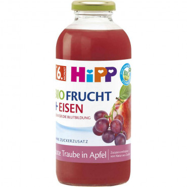 Bio Fruchtsaft +Eisen, Rote Traube in Apfel