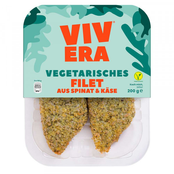 Vegetarisches Filet, Spinat-Käse