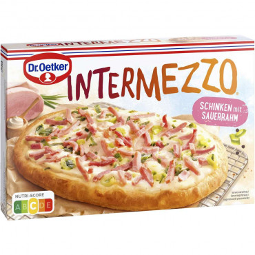 Pizzabrot Intermezzo, Schinken mit Sauerrahm