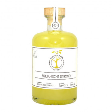 Sizilianische Zitronen Likör 25%