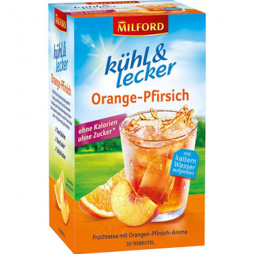Früchte-Tee kühl & lecker, Orange-Pfirsich