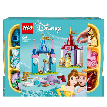 LEGO Disney Princess 43219 Kreative Schlösserbox, Spielzeug Schloss Set