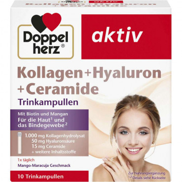 DH Kollagen + Hyaluron + Ceramid, Trinkampullen