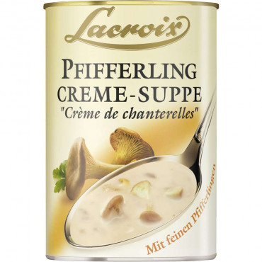 Creme-Suppe, Pfifferlinge