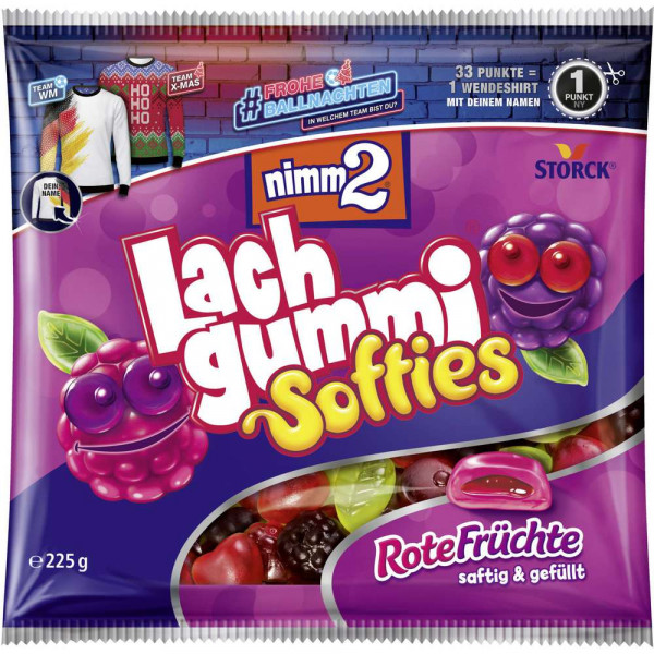 Lachgummi Softies, rote Früchte