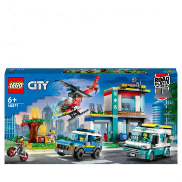 LEGO City 60371 Hauptquartier der Rettungsfahrzeuge Set