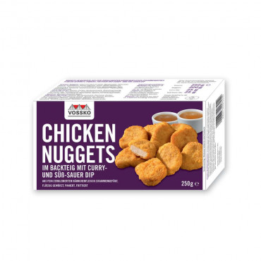 Chicken Nuggets, Curry- & Süß-Sauer-Dip