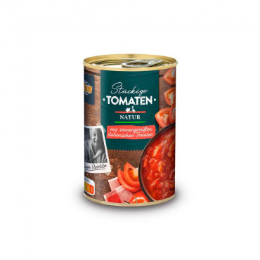 Geschälte Tomaten, stückig, in Tomatensaft