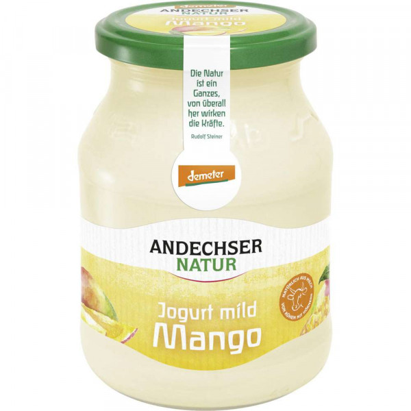 Bio Demeter Joghurt Mango 3,7%, 500g MW