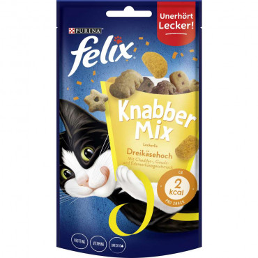 Katzen-Snack Knabbermix, Dreikäsehoch