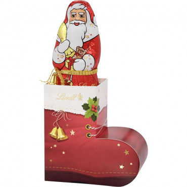 Schokoladen Weihnachtsmann im Nikolausstiefel