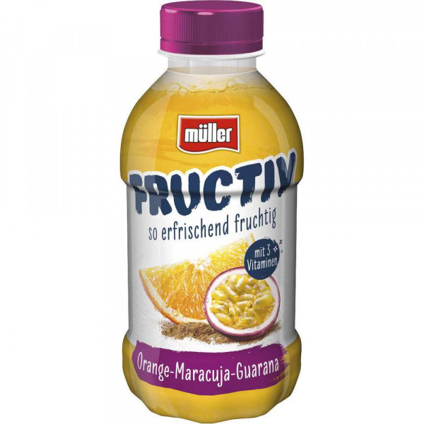 Molke-Trink Fructiv, Orange/Maracuja/Guarana
