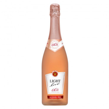 Sparkling rosé schäumendes Getränk aus alkoholfreiem Wein