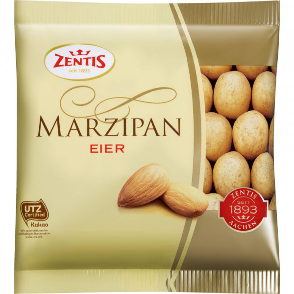 Marzipan-Eier mit Kakaopuder