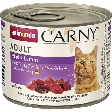 Katzen-Nassfutter Carny Adult, Rind/Lamm