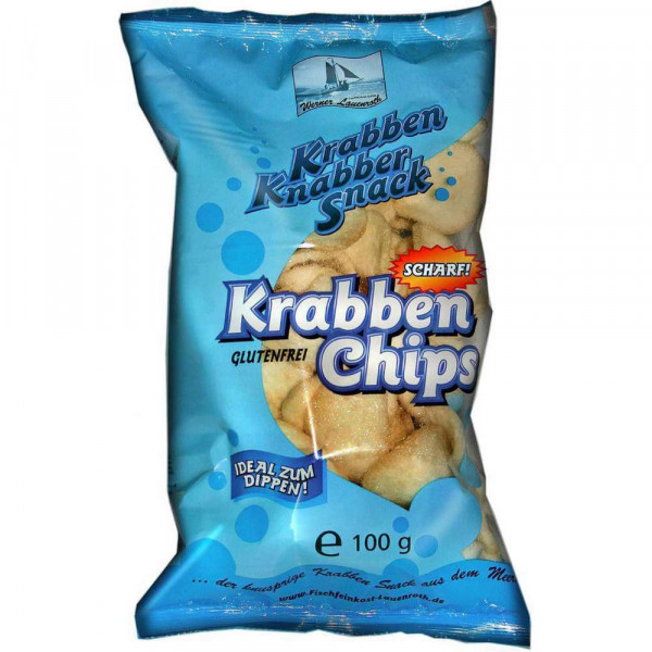Krabben Chips, scharf