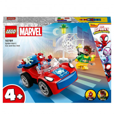 LEGO Marvel 10789 Spider-Mans Auto und Doc Ock Spidey Set, 4+ Spielzeug