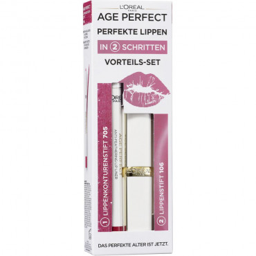 Age Perfect Vorteils-Set Perfekte Lippen Coffret Helen, Lippenstift & Lipliner