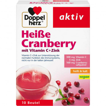 Heiße Cranberry mit Vitamin C + Zink