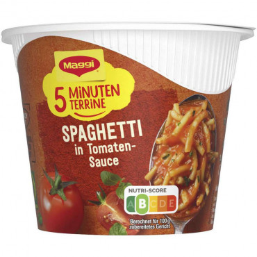 5 Minuten Terrine, Spaghetti in Tomatensauce