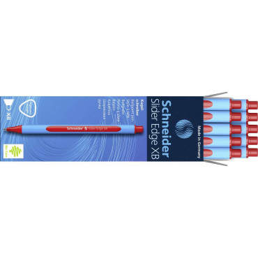 Kugelschreiber Slider Edge extra breit, rot