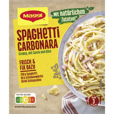 Gewürzmischung Fix, Spaghetti Carbonara 100 % natürliche Zutaten