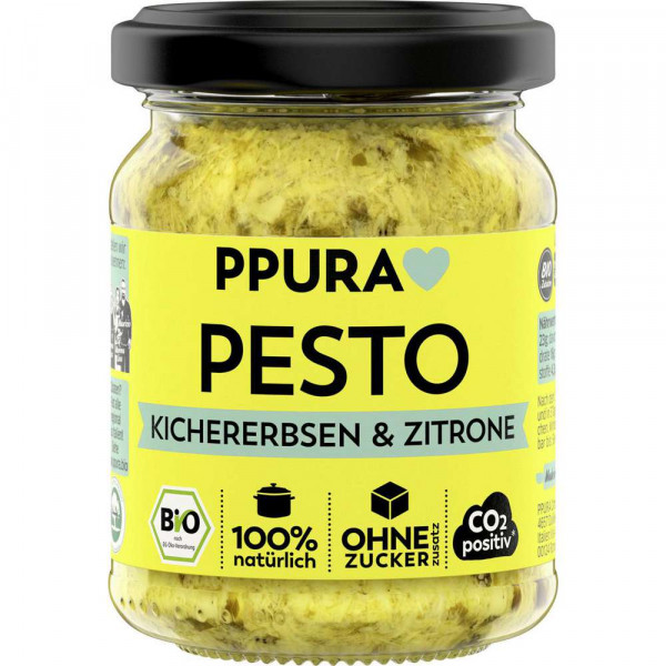 Bio Pesto, Kirchererbsen/Zitrone