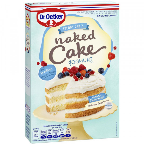 Backmischung Naked Cake, Joghurt